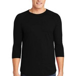Poly Cotton 3/4 Sleeve Raglan T Shirt