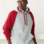 Nublend® Colorblocked Raglan Hooded Sweatshirt