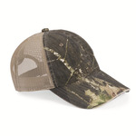 Washed Brushed Mesh-Back Camo Cap