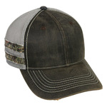 Frayed Camo Stripes Mesh-Back Cap