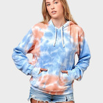 Tie-Dyed Fleece Hooded Sweatshirt