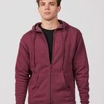 Unisex Premium Fleece Full-Zip Hooded Sweatshirt