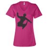 Women’s Relaxed Jersey V-Neck Tee Thumbnail
