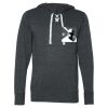 Unisex Jersey Sport Lace Hooded Pullover Thumbnail