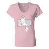 Women’s Jersey V-Neck Tee Thumbnail