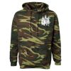 Unisex Camo Fleece Hoodie Sweatshirt Thumbnail