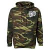 Unisex Camo Fleece Hoodie Sweatshirt Thumbnail