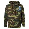 Unisex Camo Fleece Hoodie Sweatshirt Thumbnail