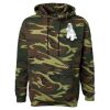 Unisex Camo Fleece Hoodie Sweatshirt Thumbnail