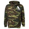 Unisex Camo Fleece Hoodie Sweatshirt Thumbnail