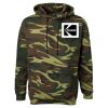 Unisex Camo Fleece Hoodie Sweatshirt Thumbnail