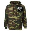 Unisex Camo Fleece Hoodie Sweatshirt Thumbnail
