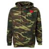 Unisex Camo Fleece Hoodie Sweatshirt Thumbnail
