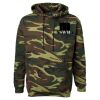 Unisex Camo Fleece Hoodie Sweatshirt Thumbnail