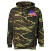 Unisex Camo Fleece Hoodie Sweatshirt Thumbnail