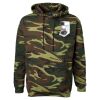 Unisex Camo Fleece Hoodie Sweatshirt Thumbnail