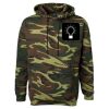 Unisex Camo Fleece Hoodie Sweatshirt Thumbnail