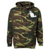 Unisex Camo Fleece Hoodie Sweatshirt Thumbnail