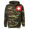 Unisex Camo Fleece Hoodie Sweatshirt Thumbnail