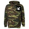 Unisex Camo Fleece Hoodie Sweatshirt Thumbnail