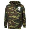 Unisex Camo Fleece Hoodie Sweatshirt Thumbnail