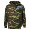Unisex Camo Fleece Hoodie Sweatshirt Thumbnail