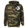 Unisex Camo Fleece Hoodie Sweatshirt Thumbnail