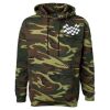 Unisex Camo Fleece Hoodie Sweatshirt Thumbnail