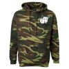 Unisex Camo Fleece Hoodie Sweatshirt Thumbnail