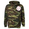 Unisex Camo Fleece Hoodie Sweatshirt Thumbnail