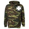 Unisex Camo Fleece Hoodie Sweatshirt Thumbnail