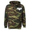 Unisex Camo Fleece Hoodie Sweatshirt Thumbnail