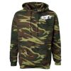 Unisex Camo Fleece Hoodie Sweatshirt Thumbnail