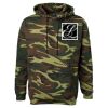 Unisex Camo Fleece Hoodie Sweatshirt Thumbnail