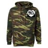 Unisex Camo Fleece Hoodie Sweatshirt Thumbnail