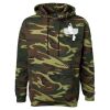 Unisex Camo Fleece Hoodie Sweatshirt Thumbnail