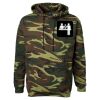 Unisex Camo Fleece Hoodie Sweatshirt Thumbnail