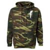 Unisex Camo Fleece Hoodie Sweatshirt Thumbnail