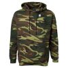 Unisex Camo Fleece Hoodie Sweatshirt Thumbnail