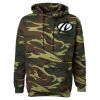 Unisex Camo Fleece Hoodie Sweatshirt Thumbnail