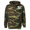 Unisex Camo Fleece Hoodie Sweatshirt Thumbnail