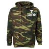 Unisex Camo Fleece Hoodie Sweatshirt Thumbnail
