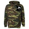 Unisex Camo Fleece Hoodie Sweatshirt Thumbnail