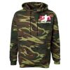 Unisex Camo Fleece Hoodie Sweatshirt Thumbnail
