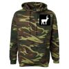 Unisex Camo Fleece Hoodie Sweatshirt Thumbnail
