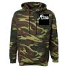 Unisex Camo Fleece Hoodie Sweatshirt Thumbnail