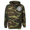 Unisex Camo Fleece Hoodie Sweatshirt Thumbnail