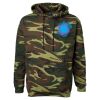 Unisex Camo Fleece Hoodie Sweatshirt Thumbnail
