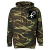 Unisex Camo Fleece Hoodie Sweatshirt Thumbnail