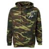 Unisex Camo Fleece Hoodie Sweatshirt Thumbnail